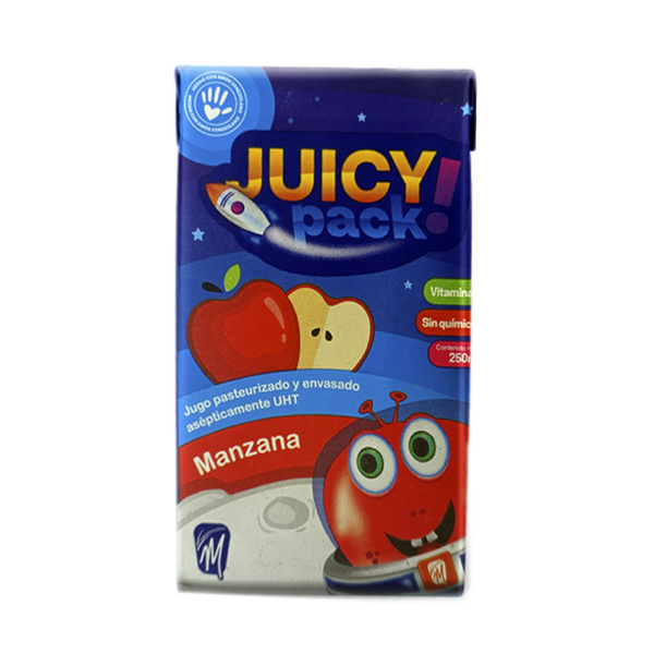 Tetrapack de Juicy Pack Sabor Manzana de 250ml